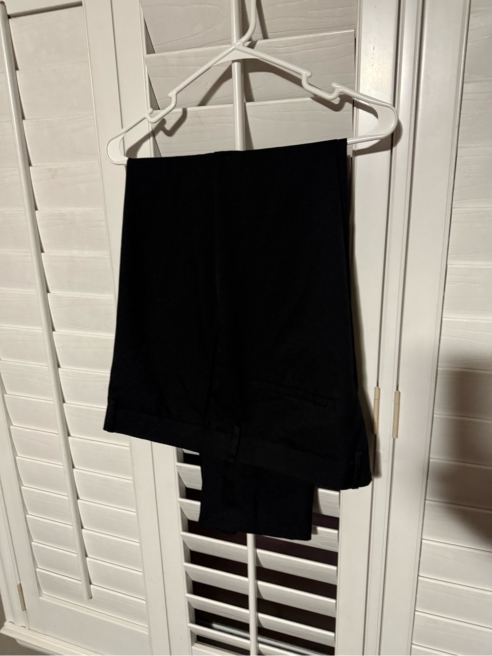 Haggar dress slacks 40x32 slim fit straight leg black